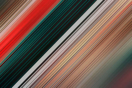 Minimal geometric background. Dynamic shapes composition with diagonal multicolor lines.の写真素材