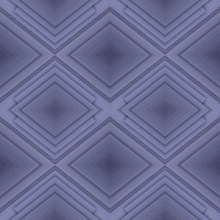 Illusive continuous lilac pattern, decorative abstract background with 3d geometric figures. Bright ornamental seamless backdrop, can be used for design and textile.の写真素材