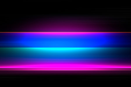 colorful gradient background blur lines for design, web. Glowing lines on a black background.