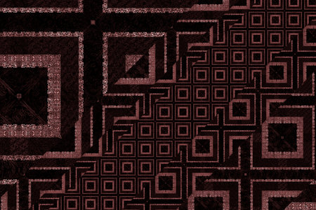 monochrome Modern abstract background with geometric figure elements in retro themed for posters, banners and website landing pages.の写真素材