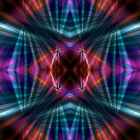 Multicolor futuristic pattern in disco style.の写真素材