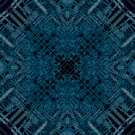 carpet pattern. Carpet design. Colorful geometry ornamental background. Rug textile textureの写真素材