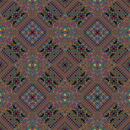 Seamless pattern in geometric ornamental style for use in design, web.の写真素材