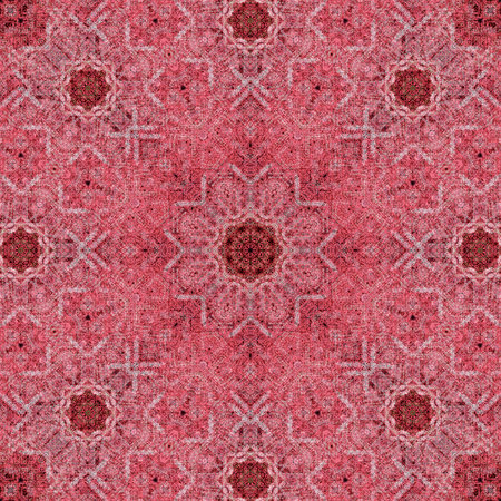 carpet pattern. Carpet design. Colorful geometry ornamental floral background. Rug textile textureの写真素材