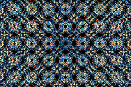 Modern abstract high speed movement. Colorful dynamic motion on blue background.の写真素材
