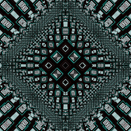 Seamless pattern of mandala. Oriental ornament. Template for carpet, shawl, wallpaper, web theme....