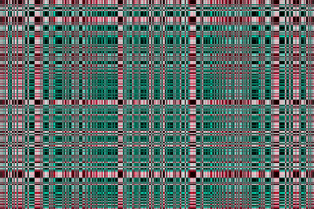 abstract texture | multicolored gingham pattern | trendy intersecting striped background | geometric weave illustration for wallpaperの写真素材