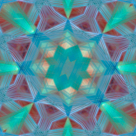 Abstract geometric generative computational art illustration