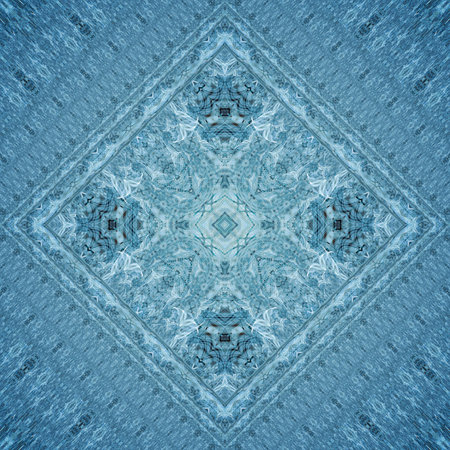 Ethnic pattern. Abstract kaleidoscope fabric design textureの写真素材