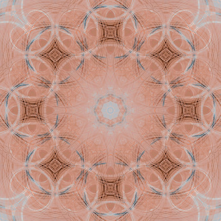 Abstract kaleidoscope background. Beautiful kaleidoscope seamless pattern.の写真素材