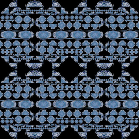 Psychedelic geometric seamless pattern, modern background.の写真素材