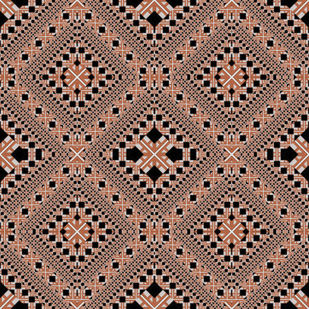 Seamless geometric pattern. beige Color ornament.の写真素材