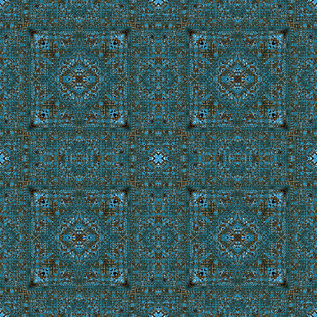 Abstract seamless geometric pattern with geometric figures. Geometrical Repeat print. Endless Grunge ornament for sport textile, fashion clothes, wrapping paperの写真素材