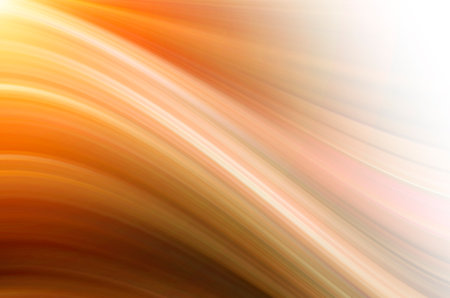 Abstract elegant orange wave style banner design.の写真素材