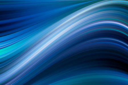 Modern colorful flow poster. Wave Liquid shape in blue color background. Art design for your design project.の写真素材