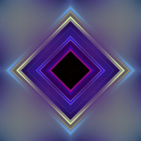 Beautiful minimalistic pattern with voluminous diamonds in a futuristic style. Abstract background for design, web.の写真素材