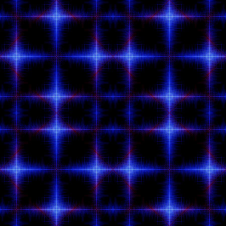 Bright blue flashes and stripes on a black background. Abstract background in futuristic style, techno style.の写真素材