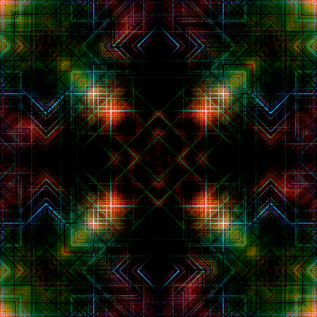 Creative geometric colorful bright background with patterns. Design for prints, posters, cards, etc. Futuristic style.の写真素材