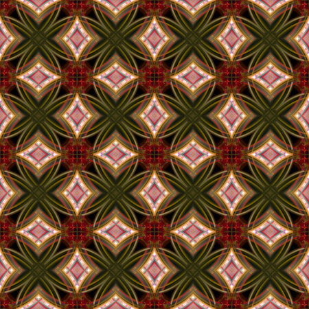 Geometry texture classic modern repeat pattern. Abstract red-green colorful geometric pattern.の写真素材