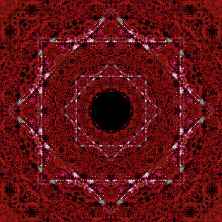 Beautiful red geometric pattern. Abstract chic background for design, web.の写真素材
