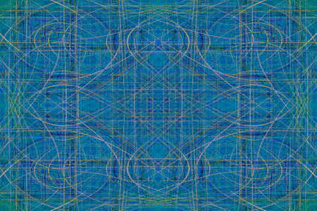 Abstract geometric background in blue color for design.の写真素材