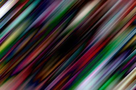 Abstract background with blurred diagonal lines of neon colors. Futuristic background for design, web themes.の写真素材