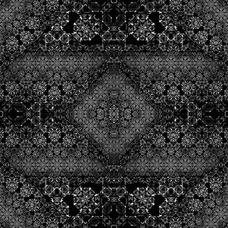 Beautiful seamless black and white lace pattern. Abstract pattern for design, print, web.