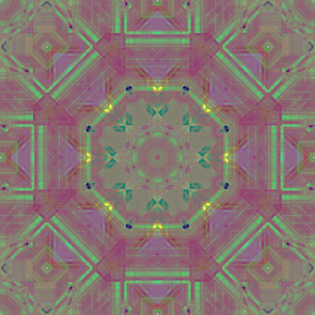 Seamless geometric symmetrical pattern in retro style. Abstract background for design, web, print.の写真素材