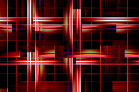 Abstract geometric background in red and black colors.の写真素材