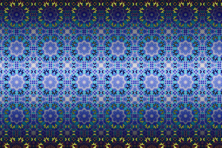 Abstract geometric background with a beautiful pattern. Blue color with gradient.の写真素材