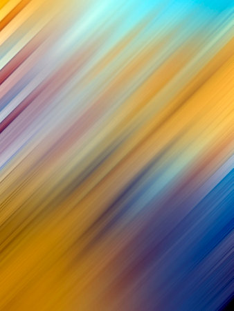 yellow and blue Light Abstract Motion Background. Vertical abstract background.の写真素材
