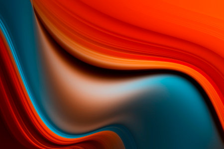 abstract background with blurred wavy colorful linesの写真素材