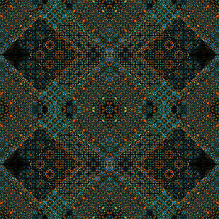 Seamless Batik ornamental elegant geometric patterns - colorful symmetric vintage design. Endless...