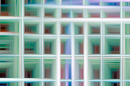 Colorful abstract wavy background in blue and pink colors.の写真素材