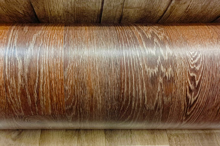 Close-up of the texture of brown linoleum.の写真素材