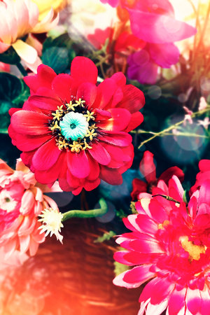 Beautiful floral arrangement. Floral vertical background.の写真素材