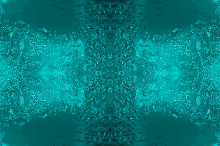 Abstract turquoise background, glass texture.