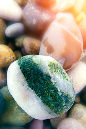 large sea pebble background stone. Vertical photo.の写真素材