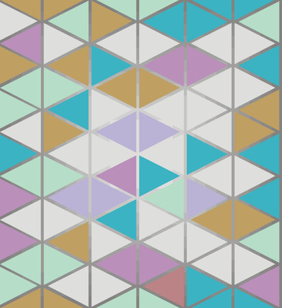Bright pattern of triangles