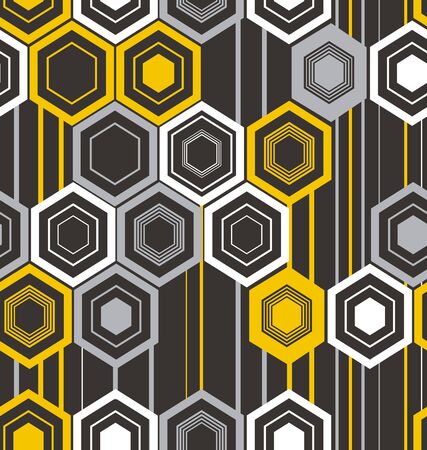 Abstract texture of hexagonsのイラスト素材