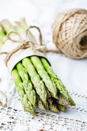 asparagus on a white background. the toning. selective focusの写真素材