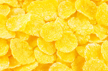 Corn flakes on a white isolated
