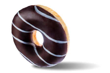 Donut on a white isolated background. toning. selective focusの写真素材