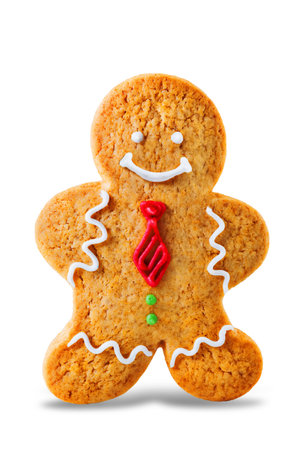 Christmas decoration with gingerbread cookies, cocoa with marshmallow, christmas tree gift on a...
