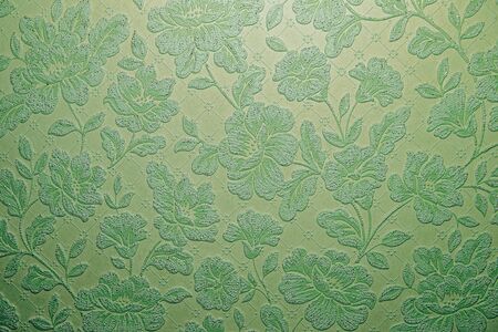 Green flower ornament background texture. Element of design.の写真素材