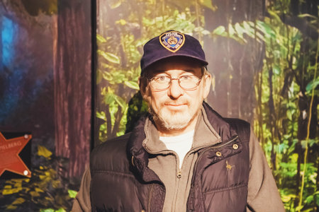 London, United Kingdom - August 24, 2017: Steven Spielberg in Madame Tussauds wax museum in Londonのeditorial素材