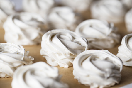 The process of making marshmallow.の写真素材