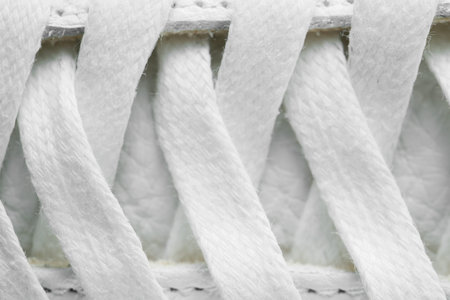 Closeup white lacing background texture for design