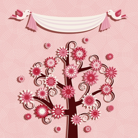 Card or invitation with rosewoodのイラスト素材