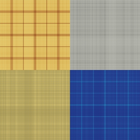 Set of seamless sacking texture - vector illustrationのイラスト素材